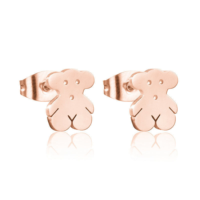 Women's Bear Stud Earrings - Perfect for Any Occasion