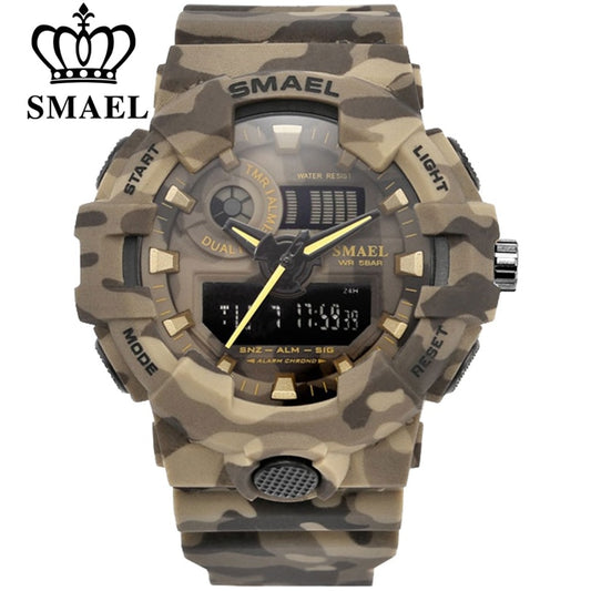 SMAEL Sport Military Digital Waterproof Men's Watch