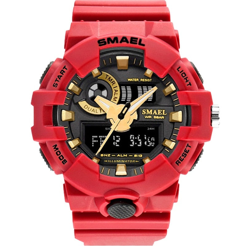 SMAEL Sport Military Digital Waterproof Men's Watch