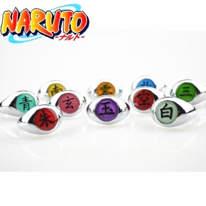 Anime HOKAGE Naruto Akatsuki Cosplay Rings