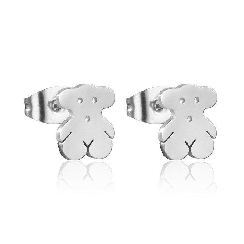 Women's Bear Stud Earrings - Perfect for Any Occasion