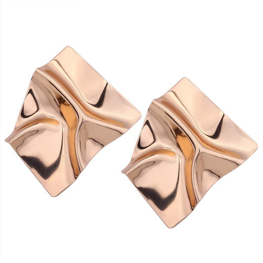 Big Geometric Modern Art Punk Party Earrings