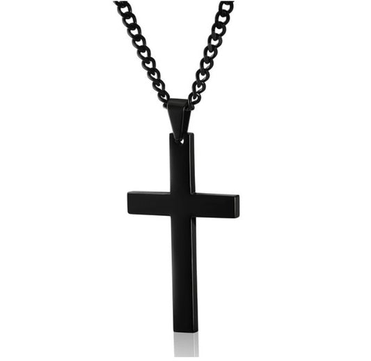 Simple Single Cross Necklace For Men and Women