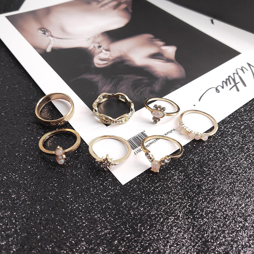 17pc New Bohemian Style Rings