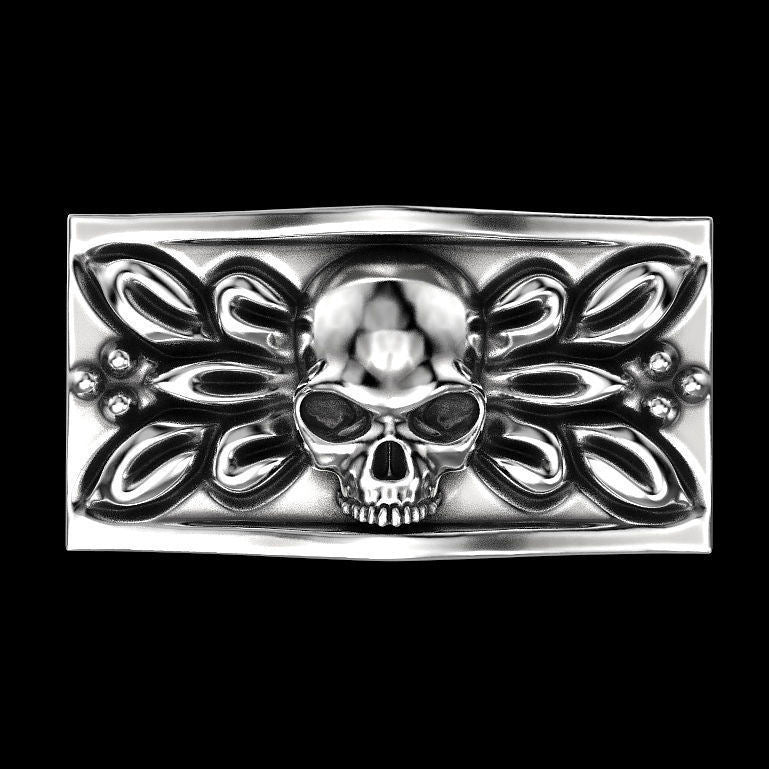 Hidden Compartment Skull Punk Retro Ring