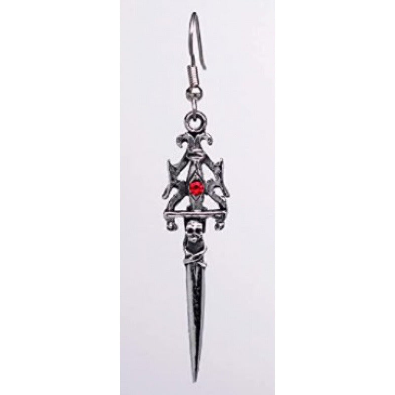 Gothic Skull Sword Earrings - New Arrival