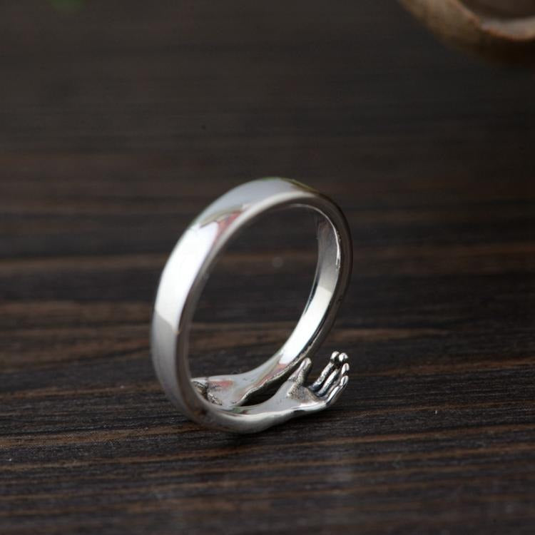 Adjustable Sterling Silver Couple Ring for Men and Women