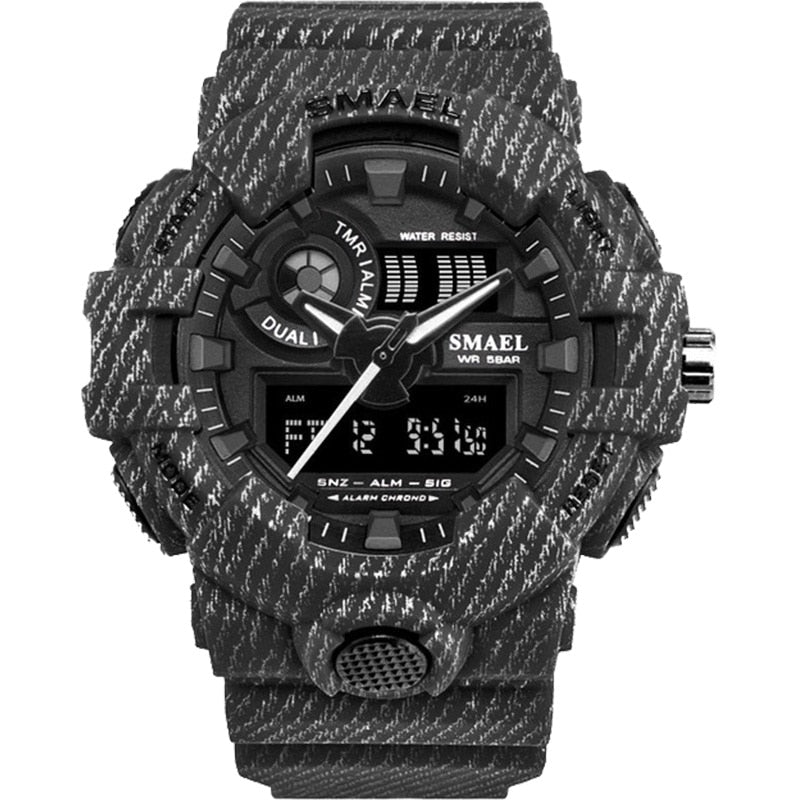 SMAEL Sport Military Digital Waterproof Men's Watch