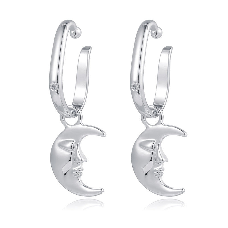 Crescent Moon Symmetrical Earrings