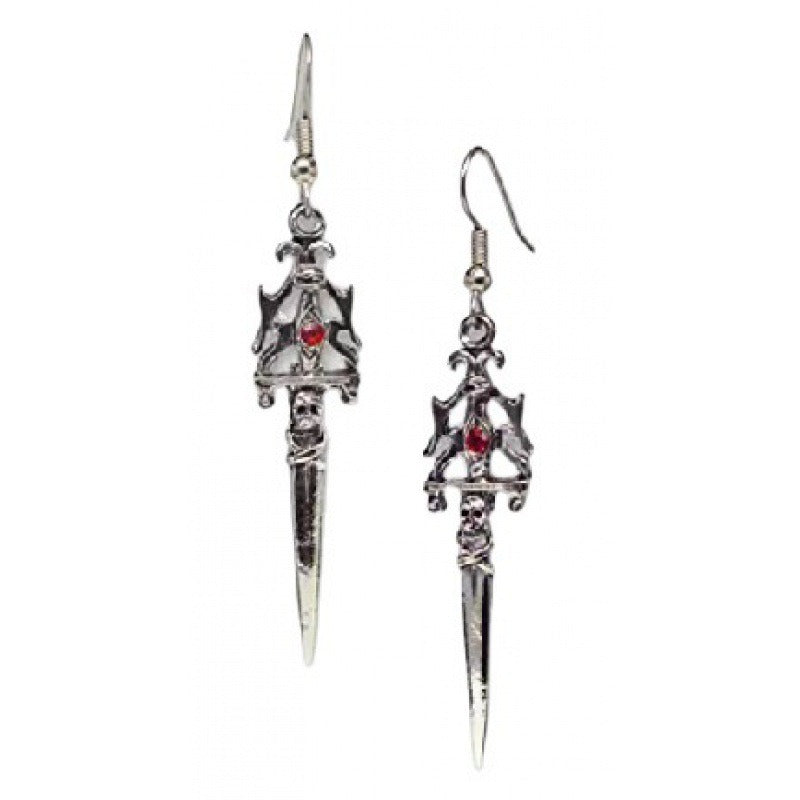 Gothic Skull Sword Earrings - New Arrival