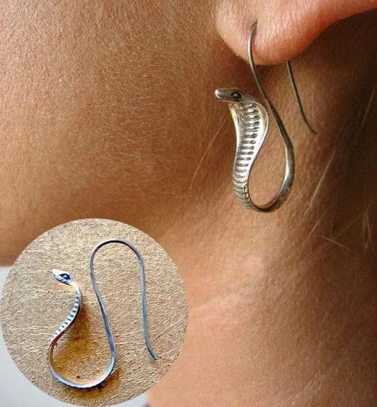 Egyptian Cobra Snake Earrings - Fashion Accessory